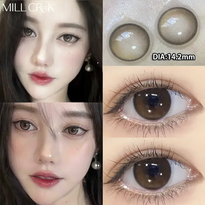 MILL CREEK 2 pièces lentilles de Contact yeux naturels avec myopie Prescription
