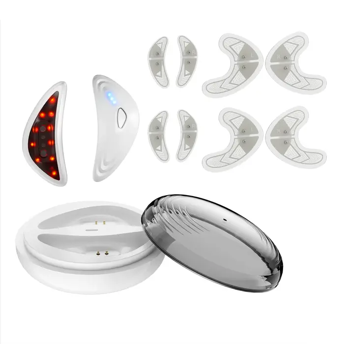 Appareil de massage des yeux EMS Redlight avec patchs pour les yeux