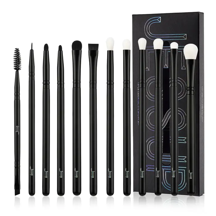 Jessup ensemble de pinceaux de maquillage pour les yeux, ensemble de pinceaux pour fard à paupières