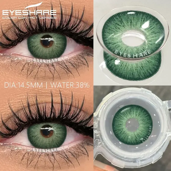 EYESHARE 1 paire de lentilles de Contact de couleur de mode pour les yeux lentilles marron lentilles