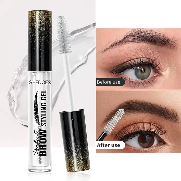 Gel coiffant transparent pour sourcils - Imperméable, résistant à la transpiration, gel fixateur nat
