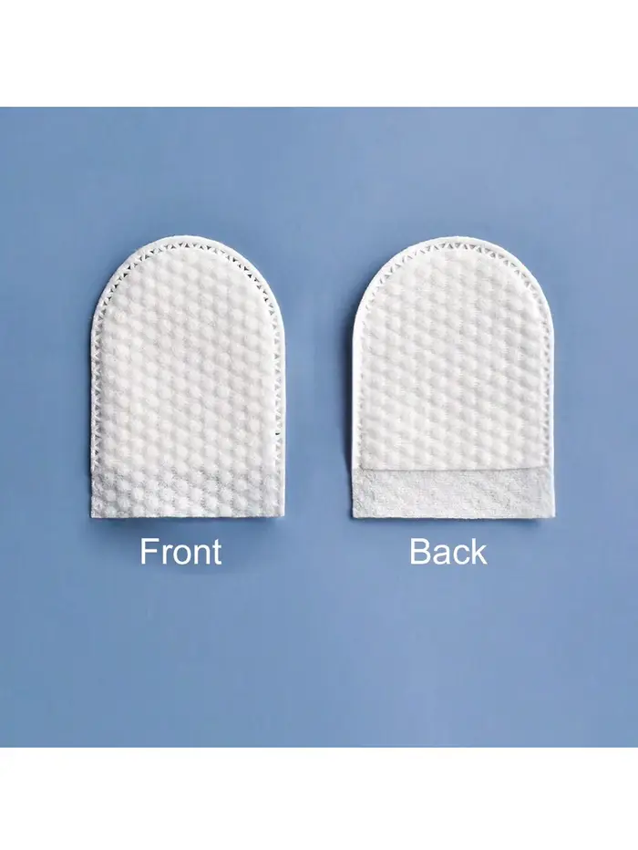 30 pièces/50 pièces/100 pièces tampons démaquillants jetables de Type lit de doigt tissu Non tissé en forme de U Double