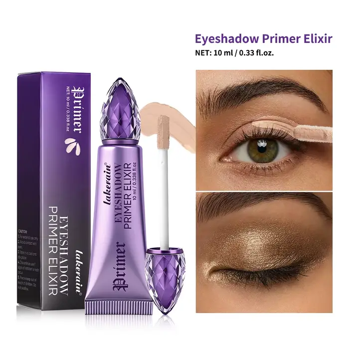 Base de Fard à Paupières Nude Waterproof - Primer Longue Durée pour un Maquillage des Yeux Lisse et