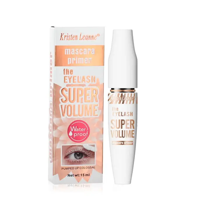 Base de mascara blanche volumisante, recourbante, tenue longue durée, waterproof et anti-bavures pou