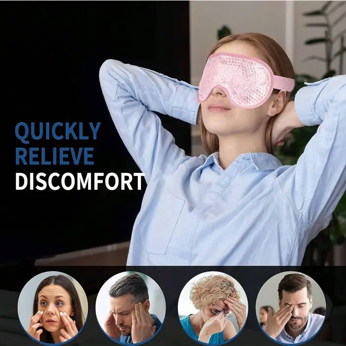 Masque rafraîchissant pour les yeux en gel réutilisable