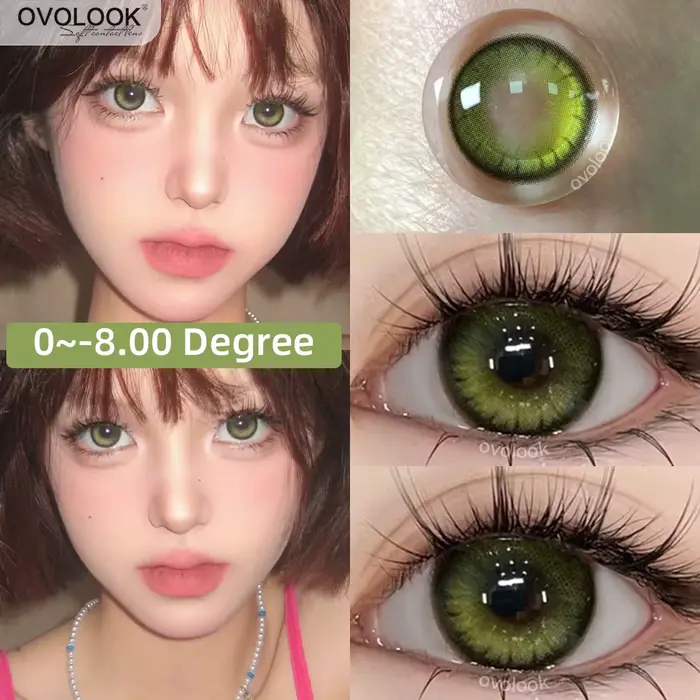1 paire de lentilles de Contact colorées pour les yeux bleu élèves myopie