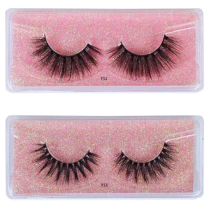 10 paires de faux cils en gros 3D