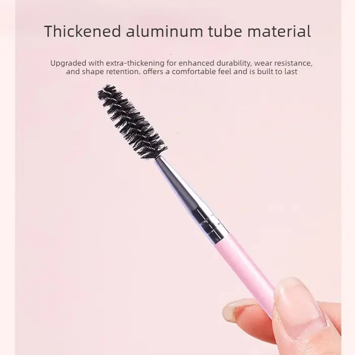 Pinceau à sourcils et cils doux 2-en-1 professionnel pour le contour des yeux