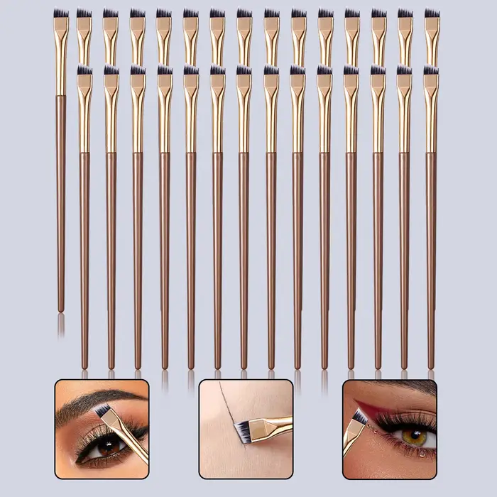 Ensemble de 30 pinceaux à eyeliner ultra-fins, pinceaux de précision, pinceaux pour le dessous des yeux, pinceaux de maquillage multifonctionnels pour les yeux