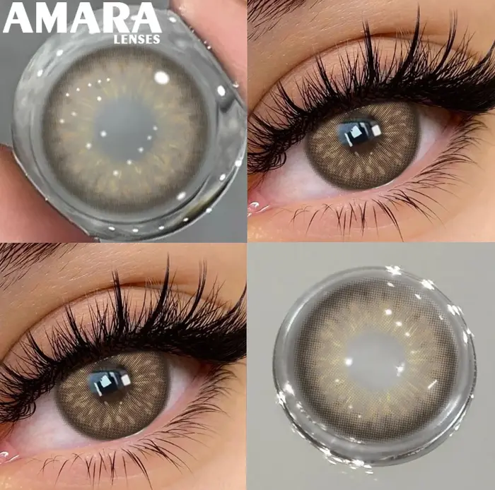 AMARA 1 Paire de Lentilles de Contact Colorées pour les Yeux