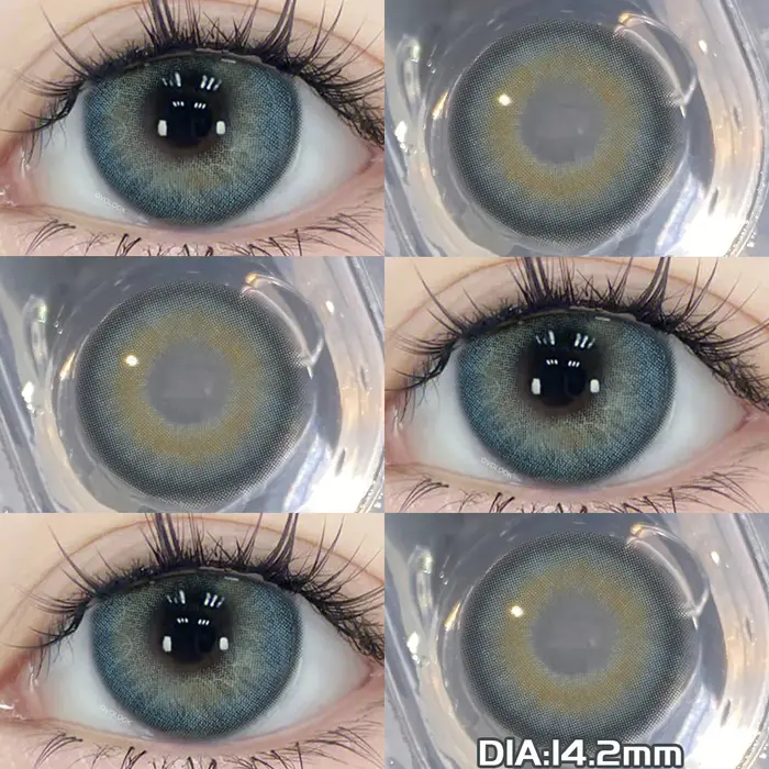 OVOLOOK-2pcs/paire lentilles de Contact colorées populaires pour les yeux couleur naturelle élèves l