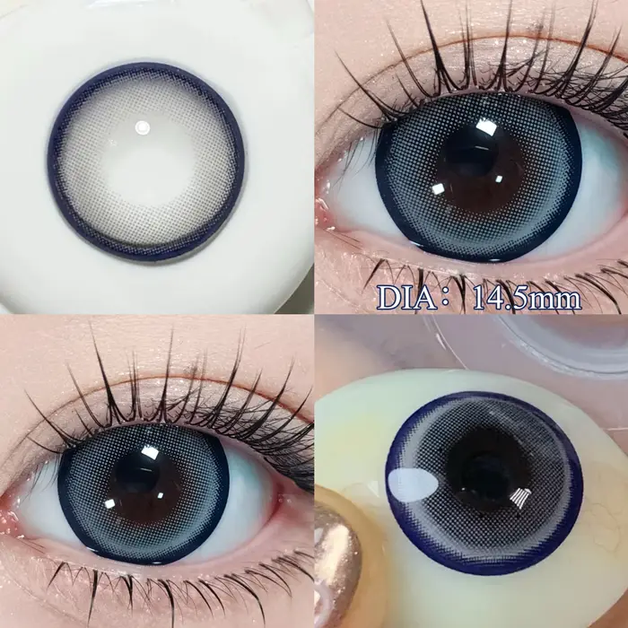 2pcs Myopie Cosplay Série Lentilles De Contact Colorées Pour Les Yeux Cosmétiques Pupilles Oeil document Lentille Avec