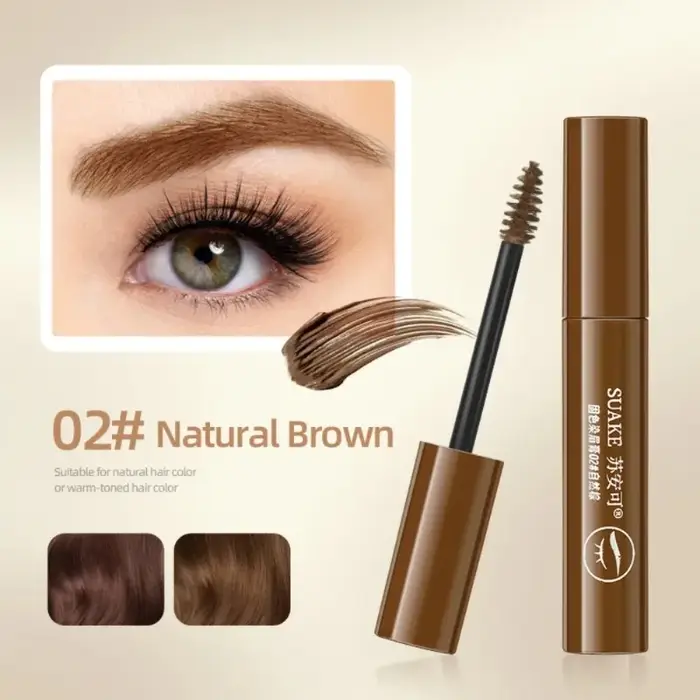 Mascara crème pour sourcils imperméable longue tenue en 3 couleurs