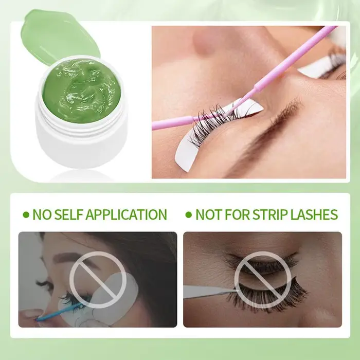 Crème dissolvant de colle pour cils