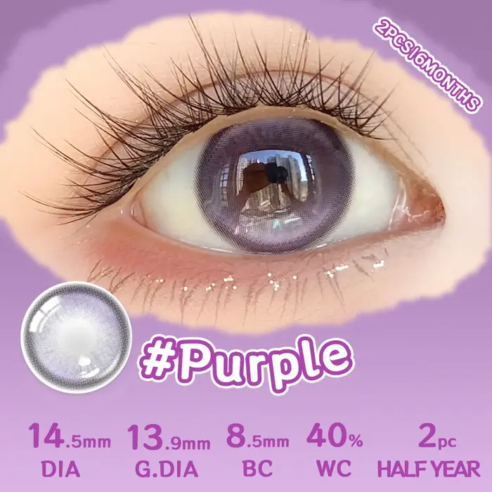 OVOLOOK - Lentilles de contact bleues élargissantes pour fêtes et événements, 14,5 mm, hybrides exot