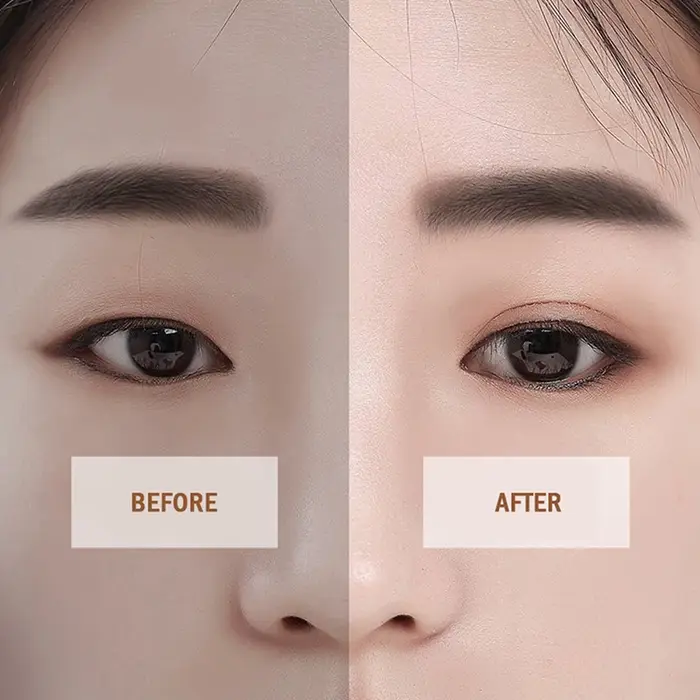 360 pièces maquillage clair gris Beige paupière rayure grands yeux Invisible Double pli