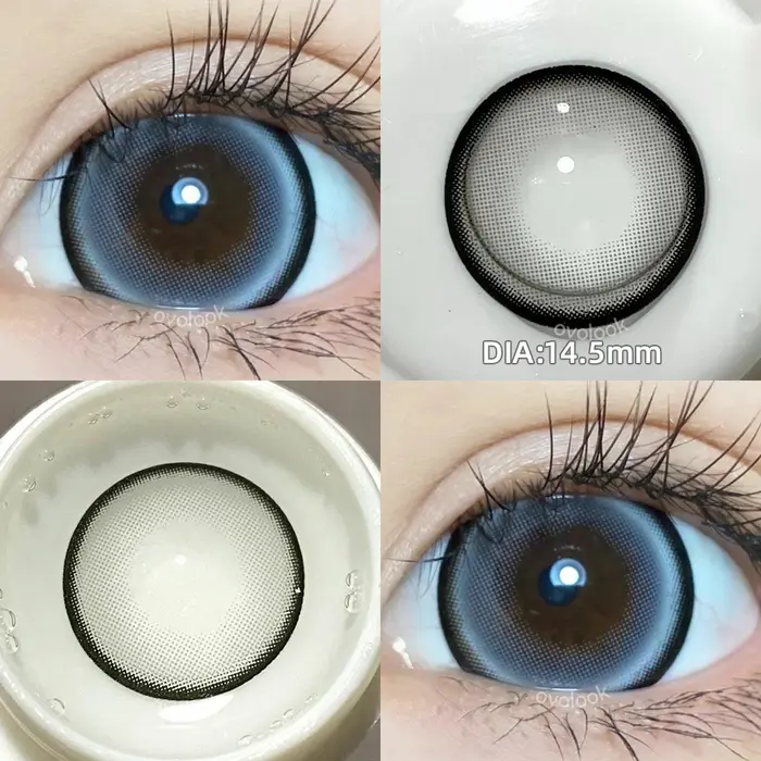 2pcs Myopie Cosplay Série Lentilles De Contact Colorées Pour Les Yeux Cosmétiques Pupilles Oeil document Lentille Avec