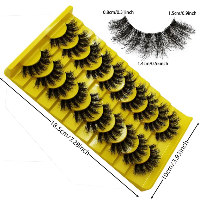 Faux cils moelleux russes