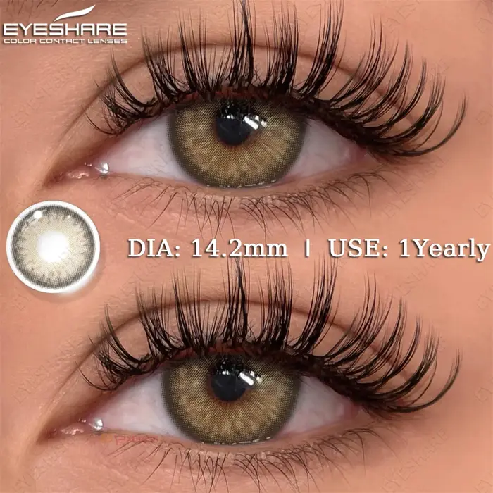 EYESHARE 2 pièces lentilles de Contact de couleur pour les yeux Aurora marron vert lentille de couleur beauté annuelle maquillage cosmétique gris yeux lentilles de Contact
