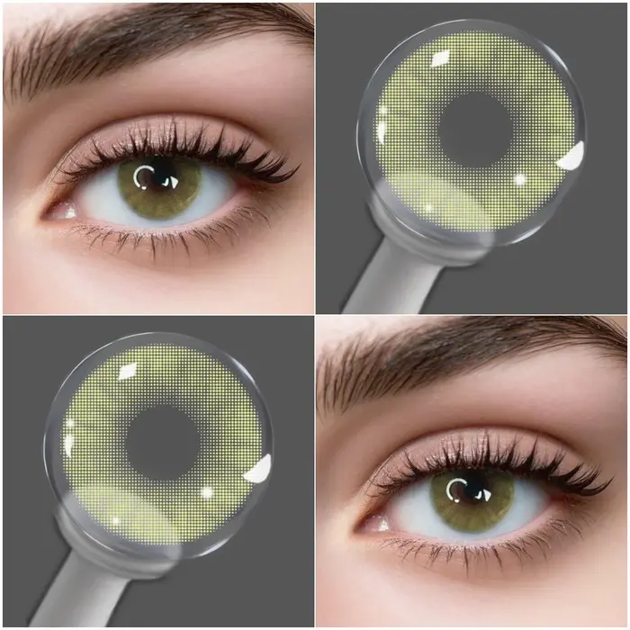 VISUASHOW Lentilles de contact couleur gris aurore