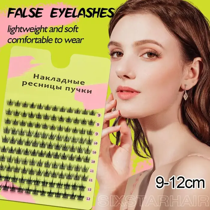 Faux-cils épais à 10 rangées