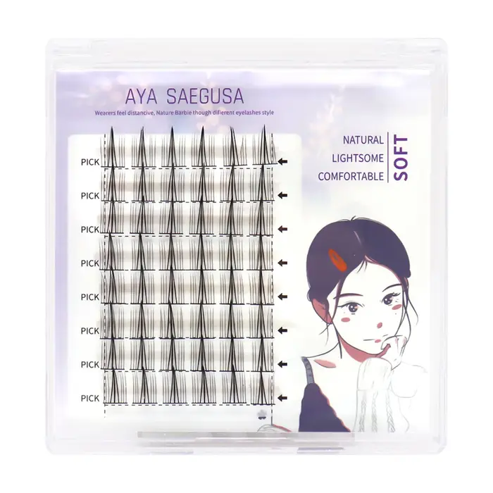 Faux cils C Curl 7-13mm, grappes de cils, Extension de faux cils naturels pour débutants et professi