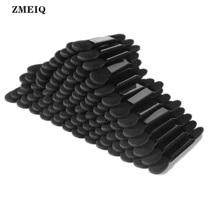 Applicateur d'ombre à paupières en bâton d'éponge noire, outils de maquillage cosmétique, brosse de 