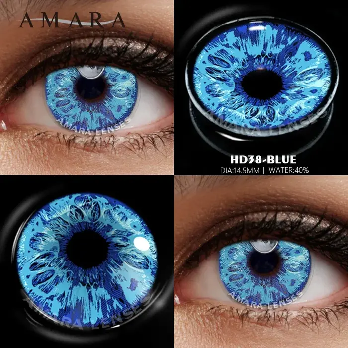 AMARA lentilles de Contact de couleur pour les yeux 1 paire Anime Cosplay