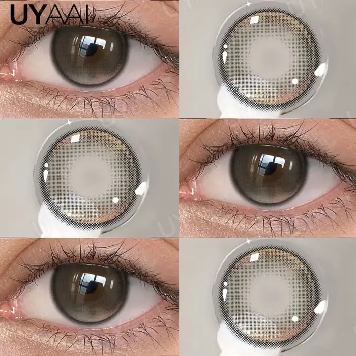 Lentilles de contact colorées UYAAI Beauty : Lentilles bleues, lentilles vertes, lentilles noires ef