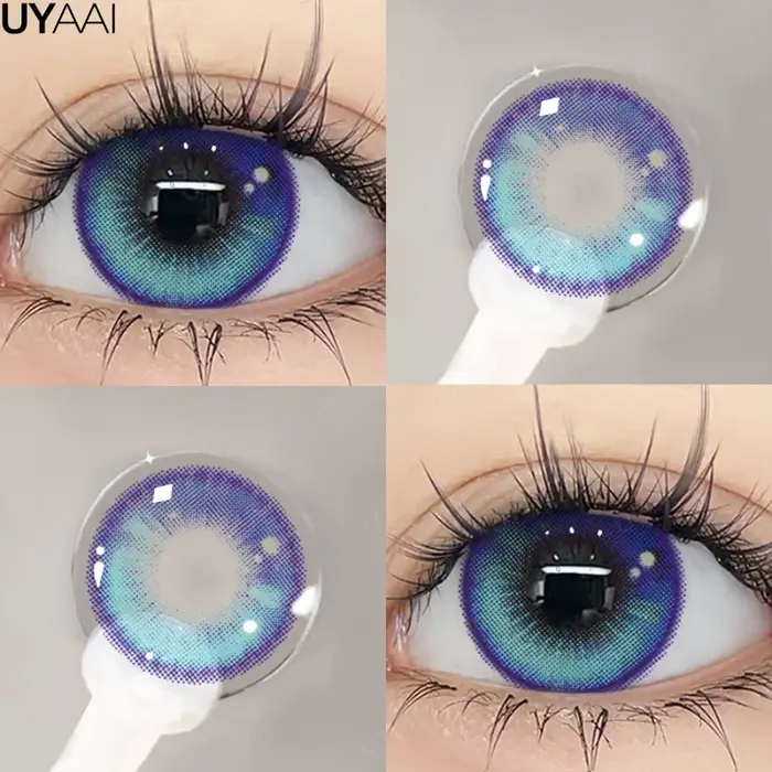 UYAAI élèves colorés pour les yeux lentilles coréennes cosmétiques lentilles de Contact de couleur d