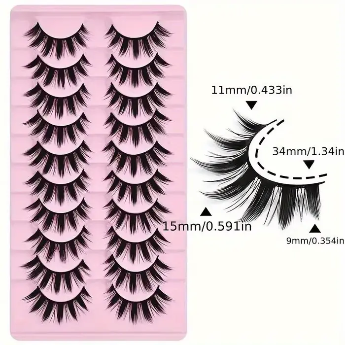 Outils de maquillage épais pour les yeux, 2 boîtes de 20 paires d'extensions de légumineuses et de p