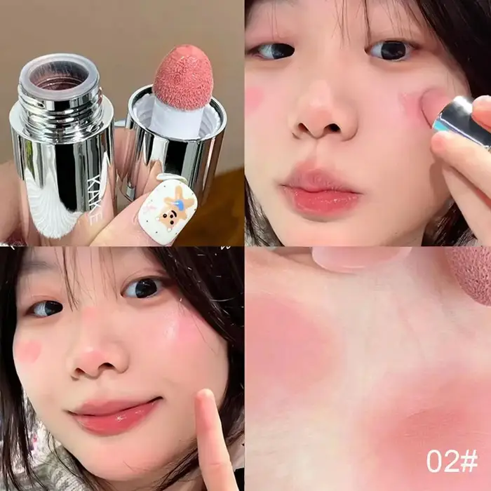 Fard à joues liquide velours, fini mat naturel à faible saturation, teinte coréenne pour les joues p