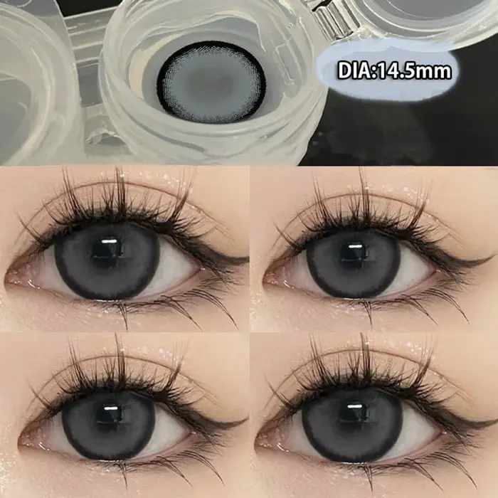 KSSEYE 2 pièces lentilles de contact yeux naturels myopie Prescription cercle