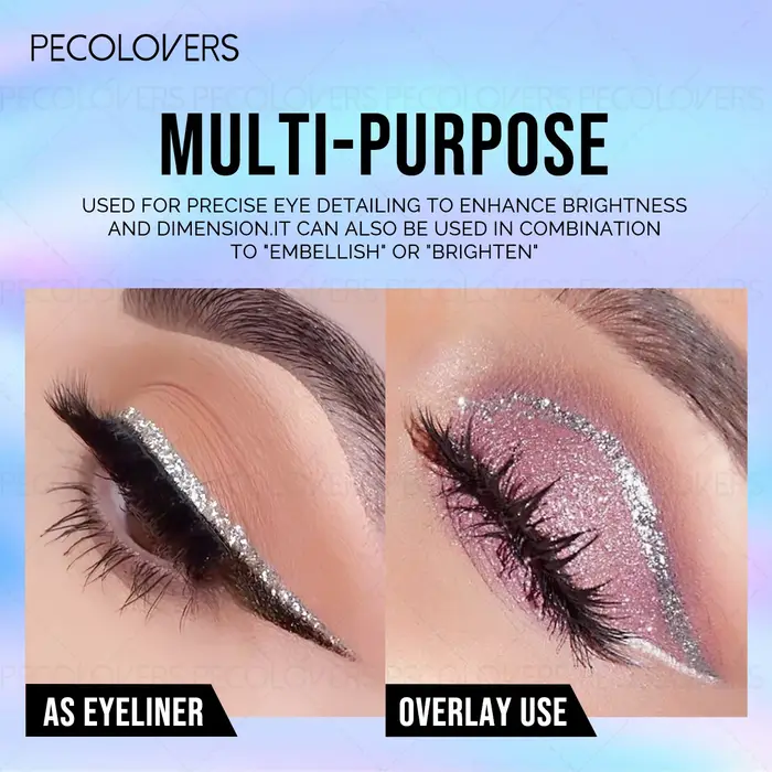 Crayon Eyeliner liquide métallique à paillettes imperméables