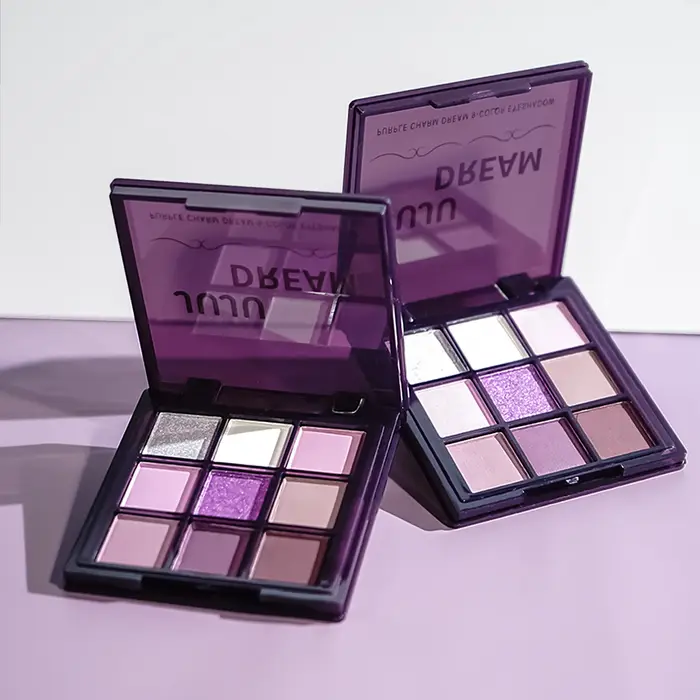 Violet charme rêve fille neuf couleurs ombre à paupières plaque fumée