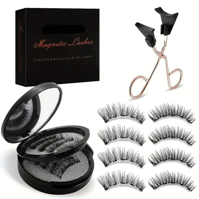 8 pièces Kit de cils magnétiques faux