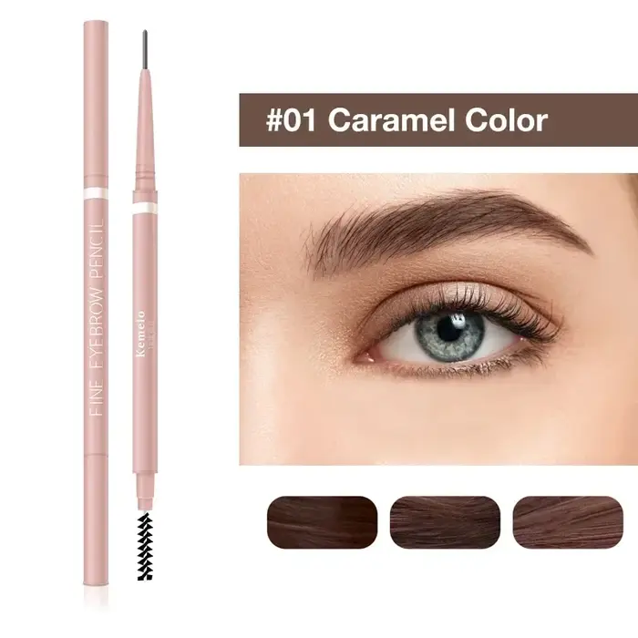 Crayon à sourcils Ultra fin à Double extrémité, 1.5mm, imperméable, résistant à la sueur, maquillage