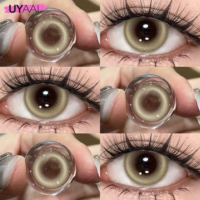 UYAAI maquillage de Contact coloré lentilles pour les yeux marron naturel série Lovesick cosmétiques