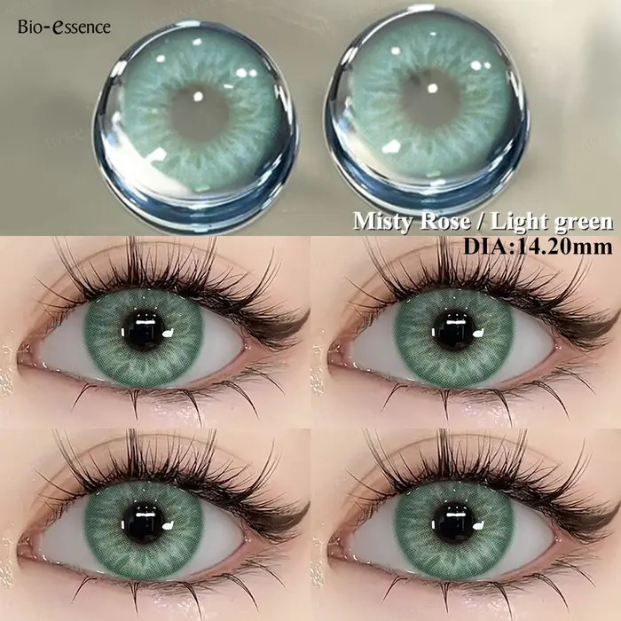 Bio-essense 2 pièces lentilles de Contact bleues pour les yeux