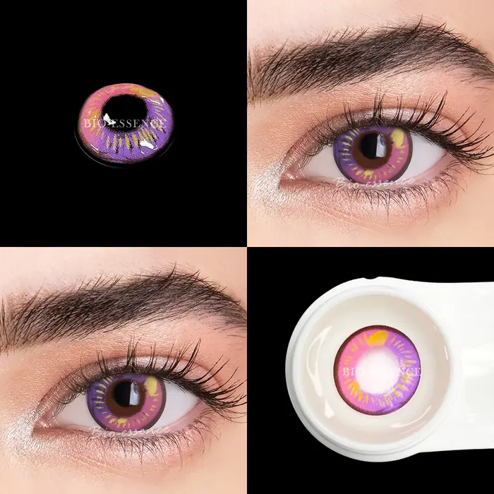Bio-essence Cosplay lentilles de Contact de couleur pour les yeux accessoires d'anime lentilles Maki