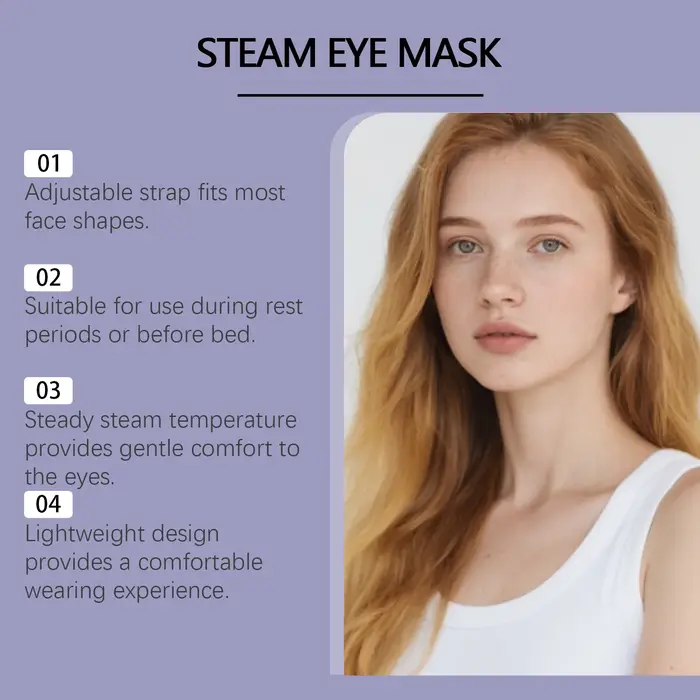Masque oculaire à vapeur Eelhoe, soin apaisant pour les yeux, soulage la fatigue, la sécheresse et l'inconfort oculaire, réduit le gonflement des yeux, patch oculaire portable.