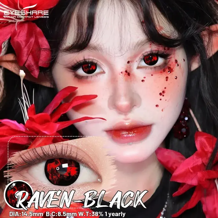 EYESHARE 1 paire de lentilles de Contact de couleur Cosplay pour les yeux