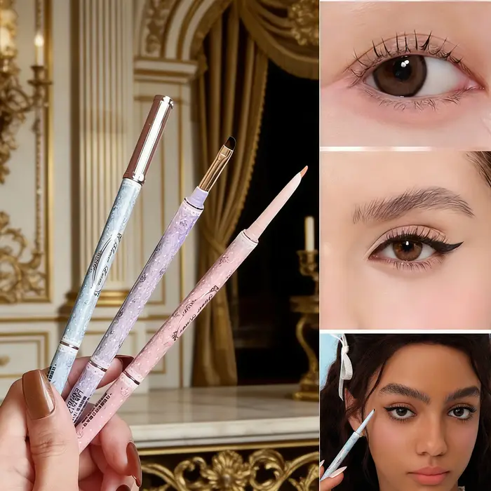 Crayon gel pour les yeux imperméable longue durée Flower Knows Bunny Garden - Maquillage quotidien naturel anti-bavures