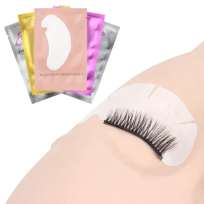 50 paires de patchs hydrogel pour extensions de cils, coussinets en gel en forme de U pour greffe de cils, fournitures pour extensions de cils, outils de maquillage
