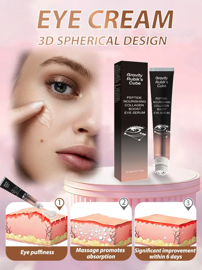 Crème pour les yeux gonflés pour les yeux foncés et défautants