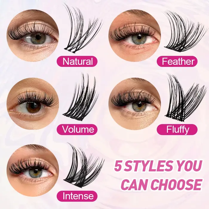 H & L-Cils individuels segmentés pour femmes