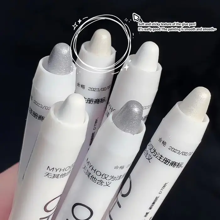 Stylo surligneur à paillettes nacré