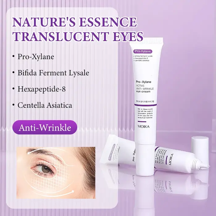 Crème instantanée pour l'élimination des poches oculaires