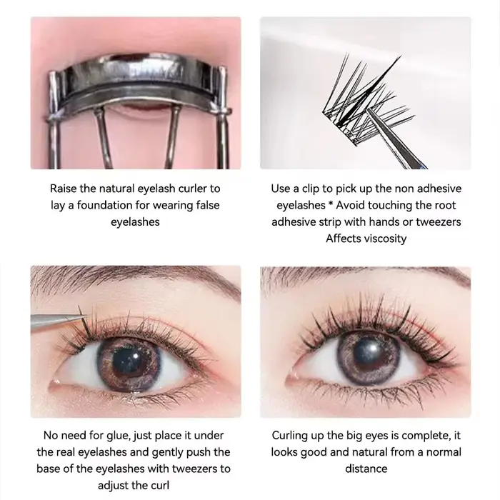 Faux cils Design tournesol – 90-120 grappes