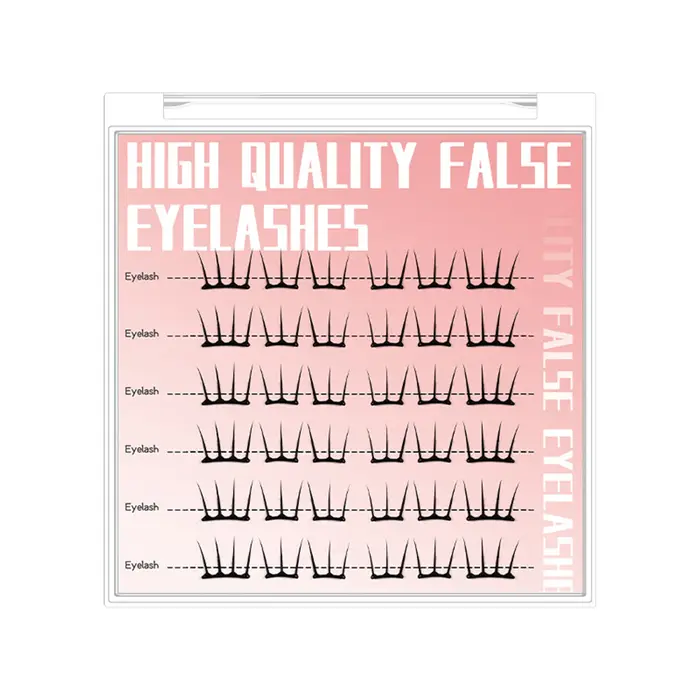Faux-cils individuels sans colle, 6 rangées, Extensions de cils pour femmes, défilé de mode, danse,